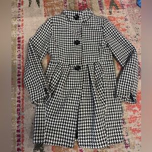 Vintage Houndstooth Pea coat